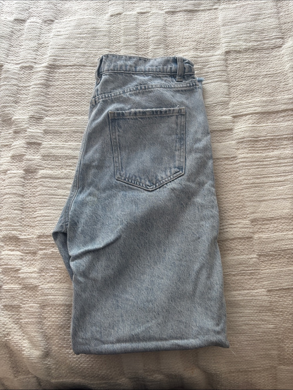 Garage Light Blue Straight Leg Ripped Jeans - Picture 8 of 16